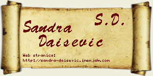 Sandra Daišević vizit kartica